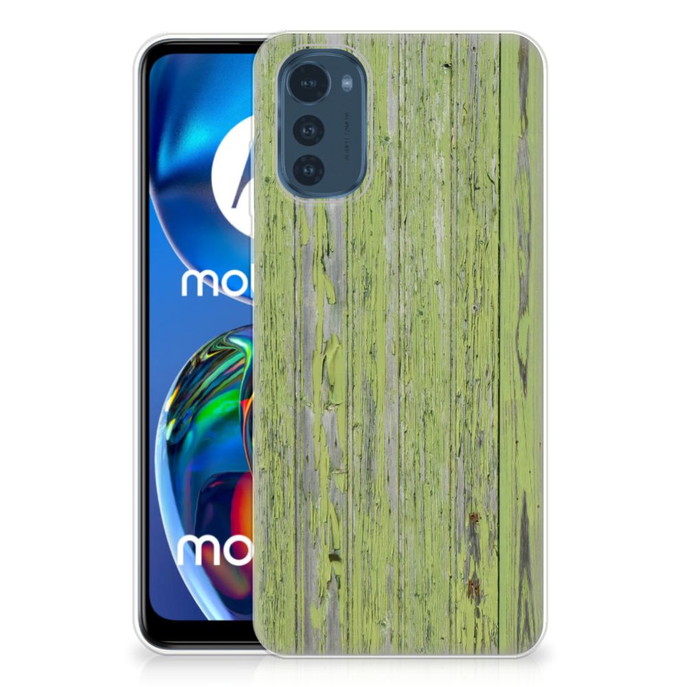 Motorola Moto E32/E32s Bumper Hoesje Green Wood B2C Telecom
