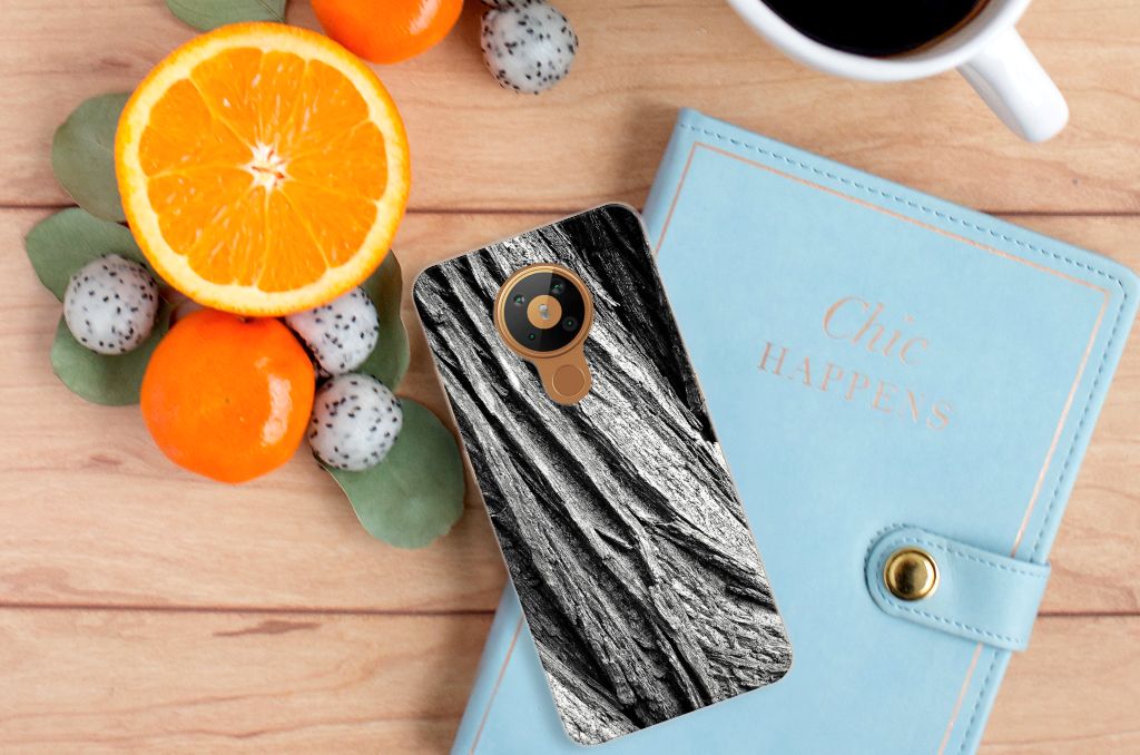 Bumper Hoesje Nokia 5.3 Boomschors Grijs B2C Telecom