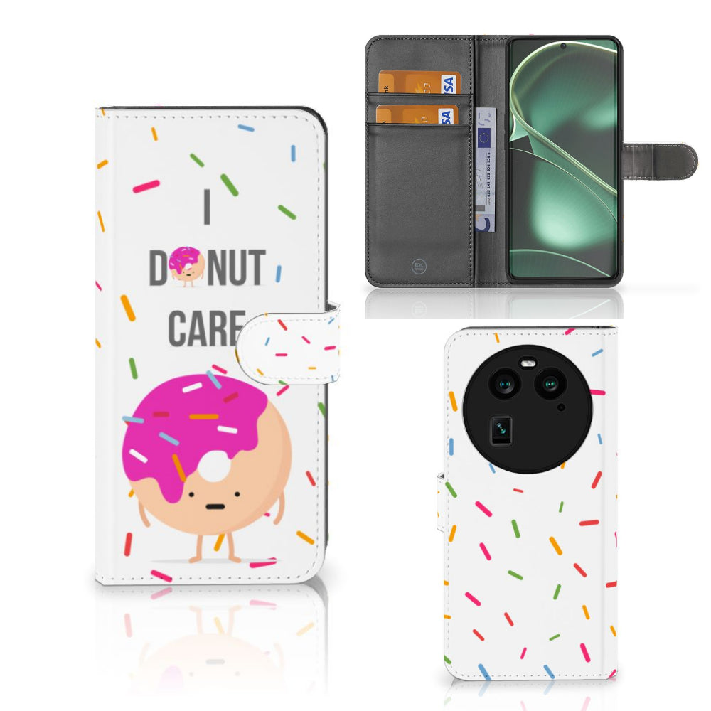OPPO Find X6 Book Cover Donut Roze