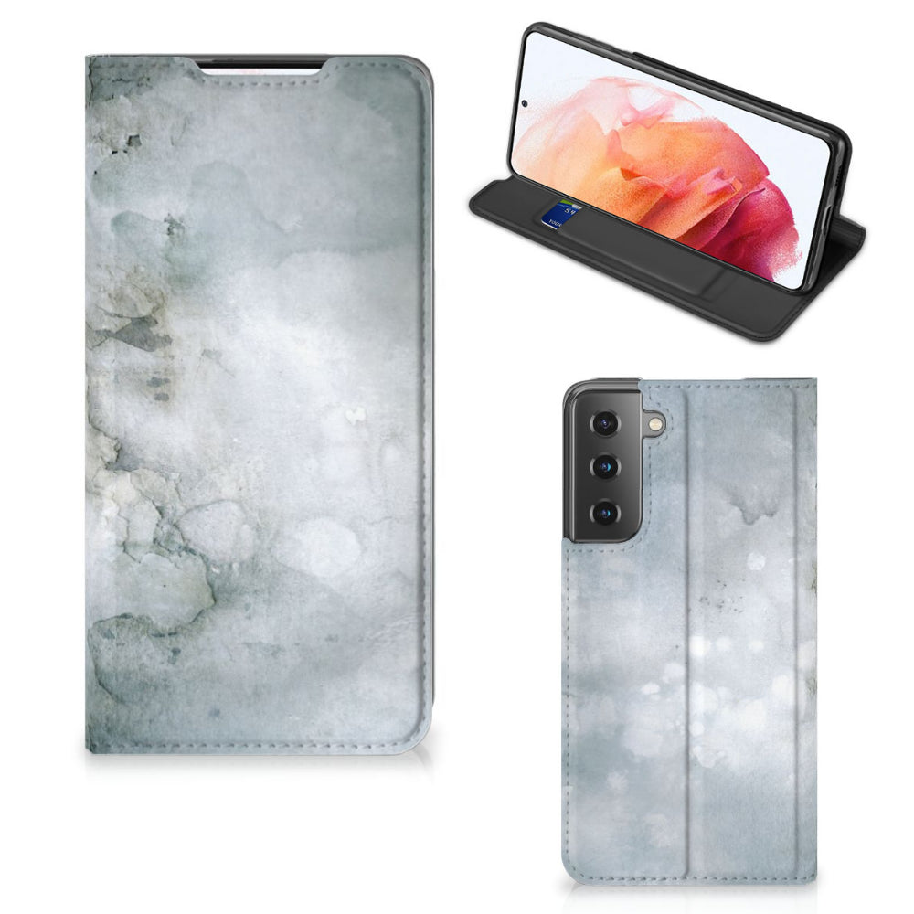 Bookcase Samsung Galaxy S21 Painting Grey