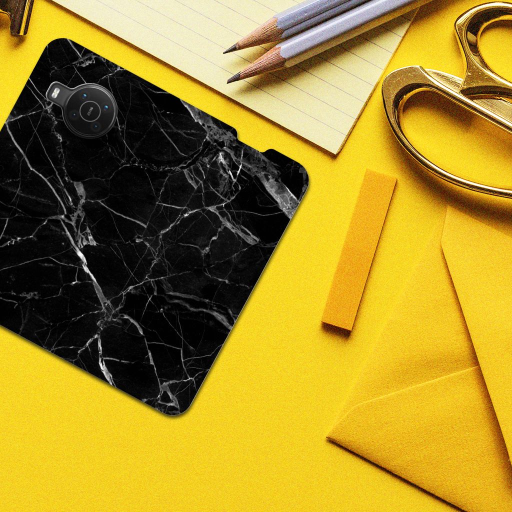 Nokia X20 | X10 Standcase Marmer Zwart - Origineel Cadeau Vader - B2C Telecom