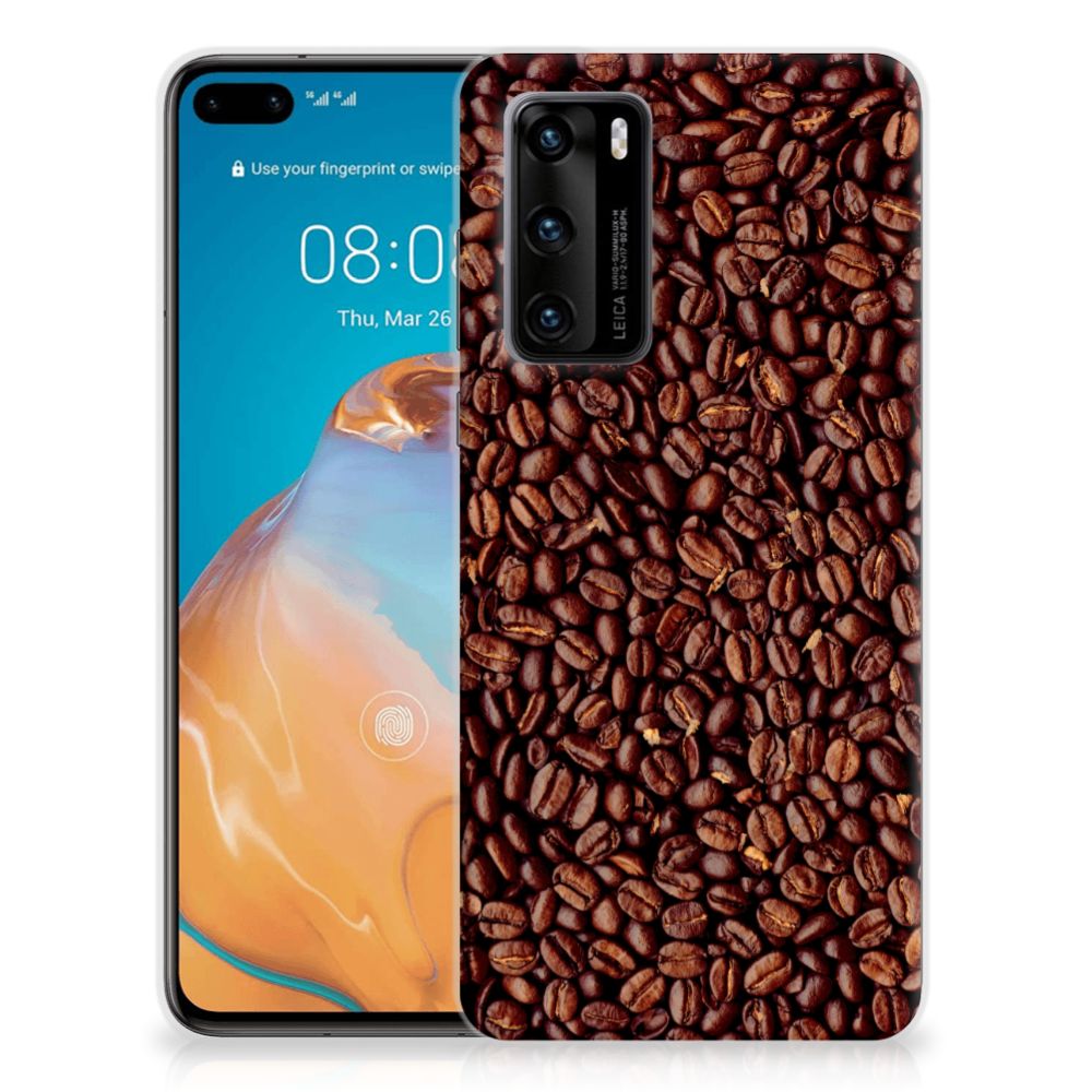 Huawei P40 Siliconen Case Koffiebonen B2C Telecom