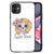 Telefoonhoesje iPhone 11 Boho Skull met kleurrijke skull print en zwarte randen voor bescherming.