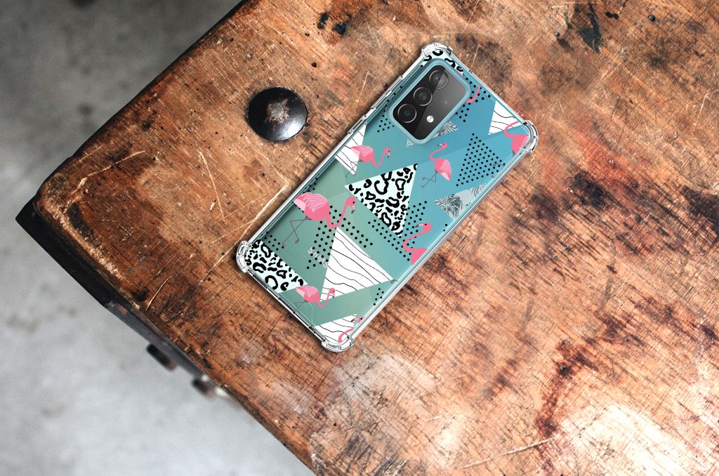 Samsung Galaxy A52 4G/5G Case Anti-shock Flamingo Triangle - B2C Telecom