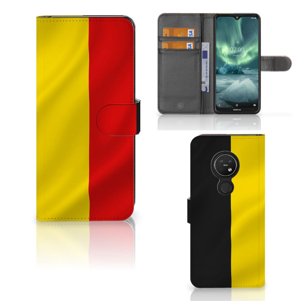 Nokia 7.2 | Nokia 6.2 Bookstyle Case Belgische Vlag