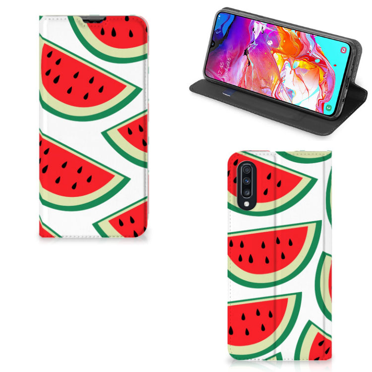 Samsung Galaxy A70 Flip Style Cover Watermelons