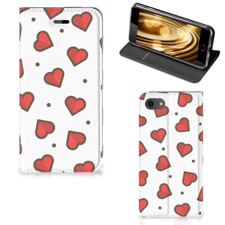 iPhone 7 | 8 | SE (2020) | SE (2022) Hoesje met Magneet Hearts