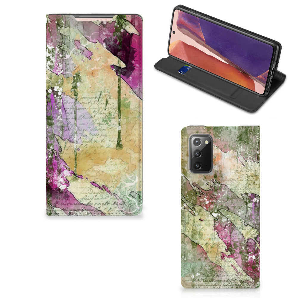 Bookcase Samsung Galaxy Note20 Letter Painting