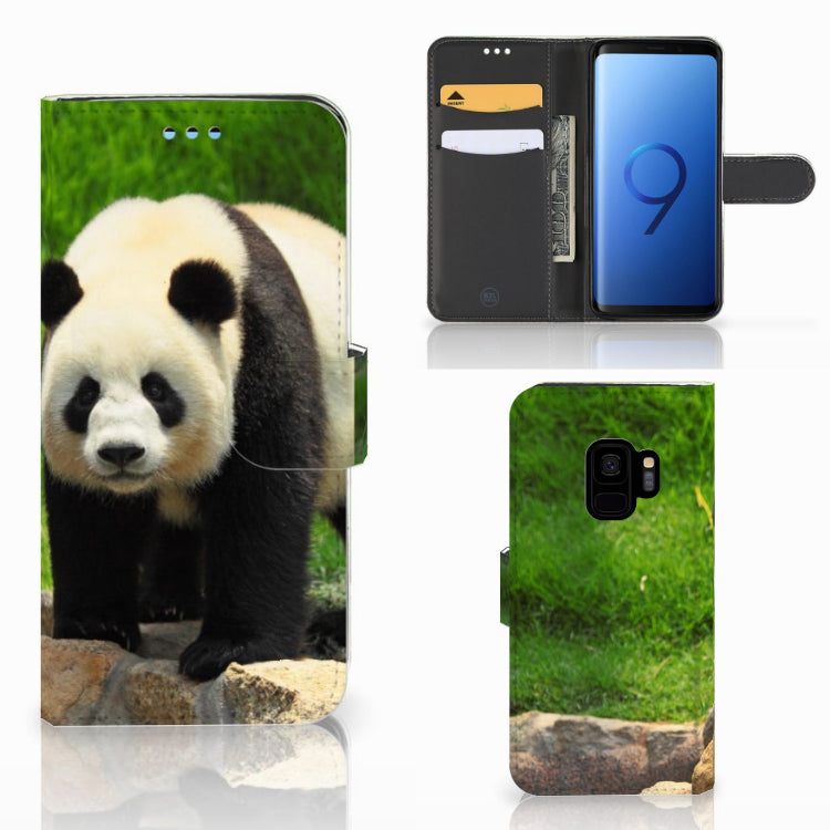 Samsung Galaxy S9 Telefoonhoesje met Pasjes Panda