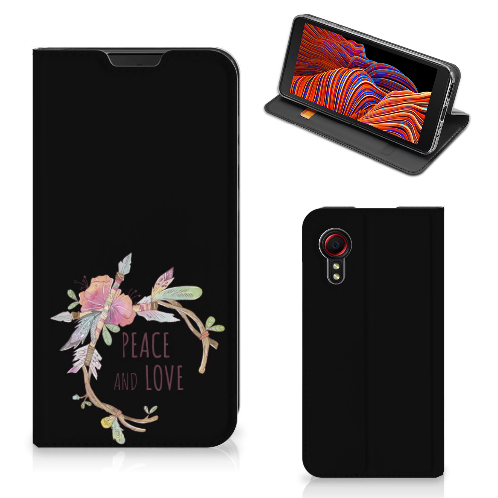 Samsung Galaxy Xcover 5 Magnet Case Boho Text - B2C Telecom