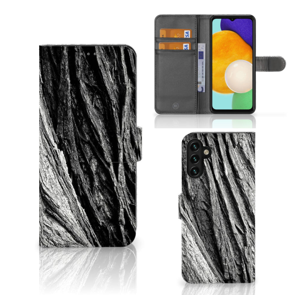 Book Style Case Samsung Galaxy A04s | Samsung Galaxy A13 5G Boomschors Grijs