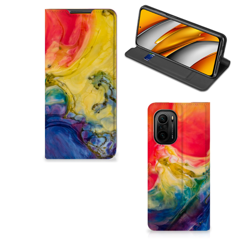 Bookcase Xiaomi Mi 11i | Poco F3 Watercolor Dark - B2C Telecom