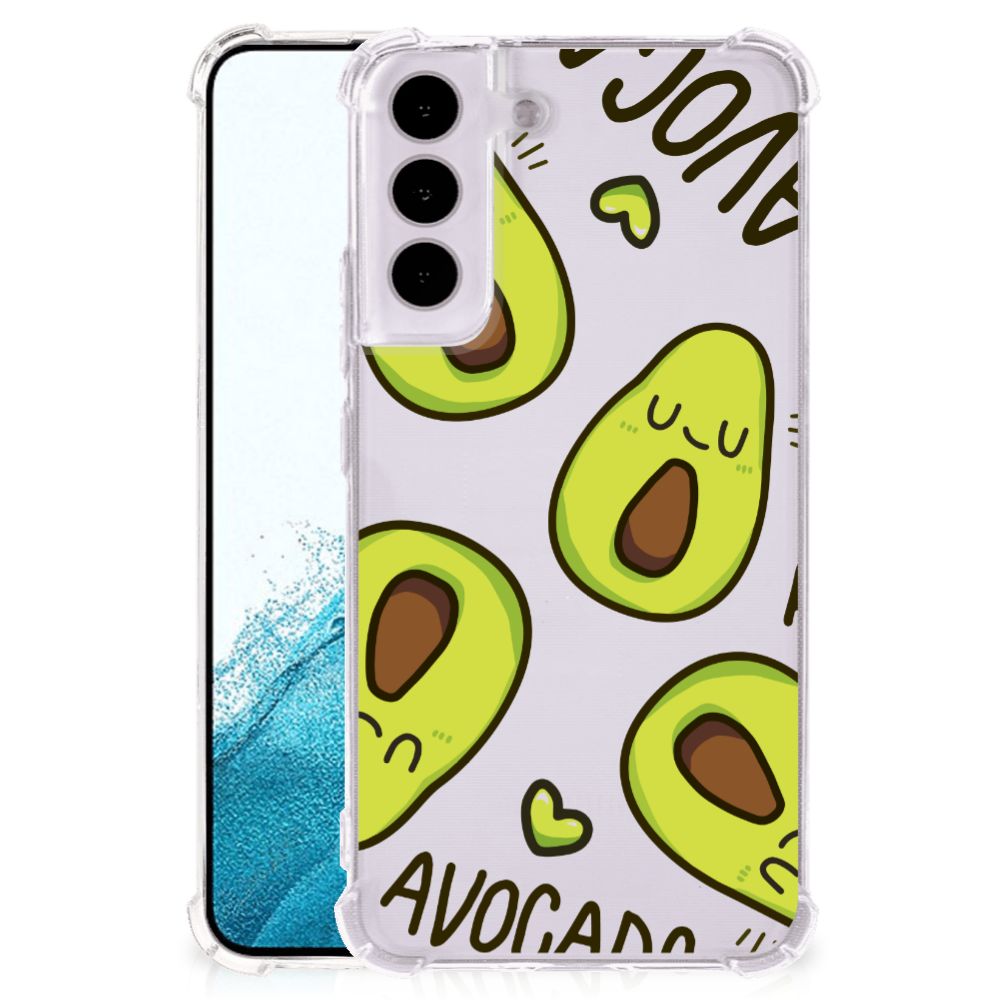 Samsung Galaxy S22 Stevig Bumper Hoesje Avocado Singing