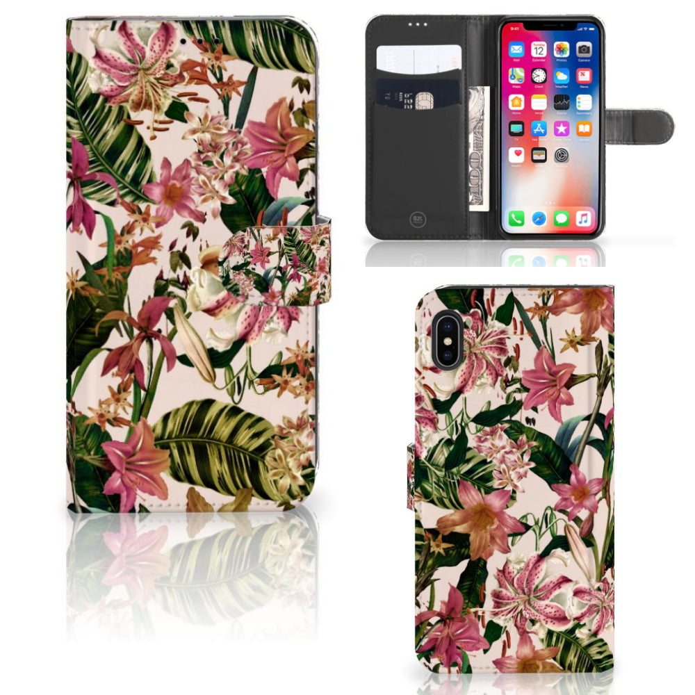 Apple iPhone Xs Max Hoesje Flowers