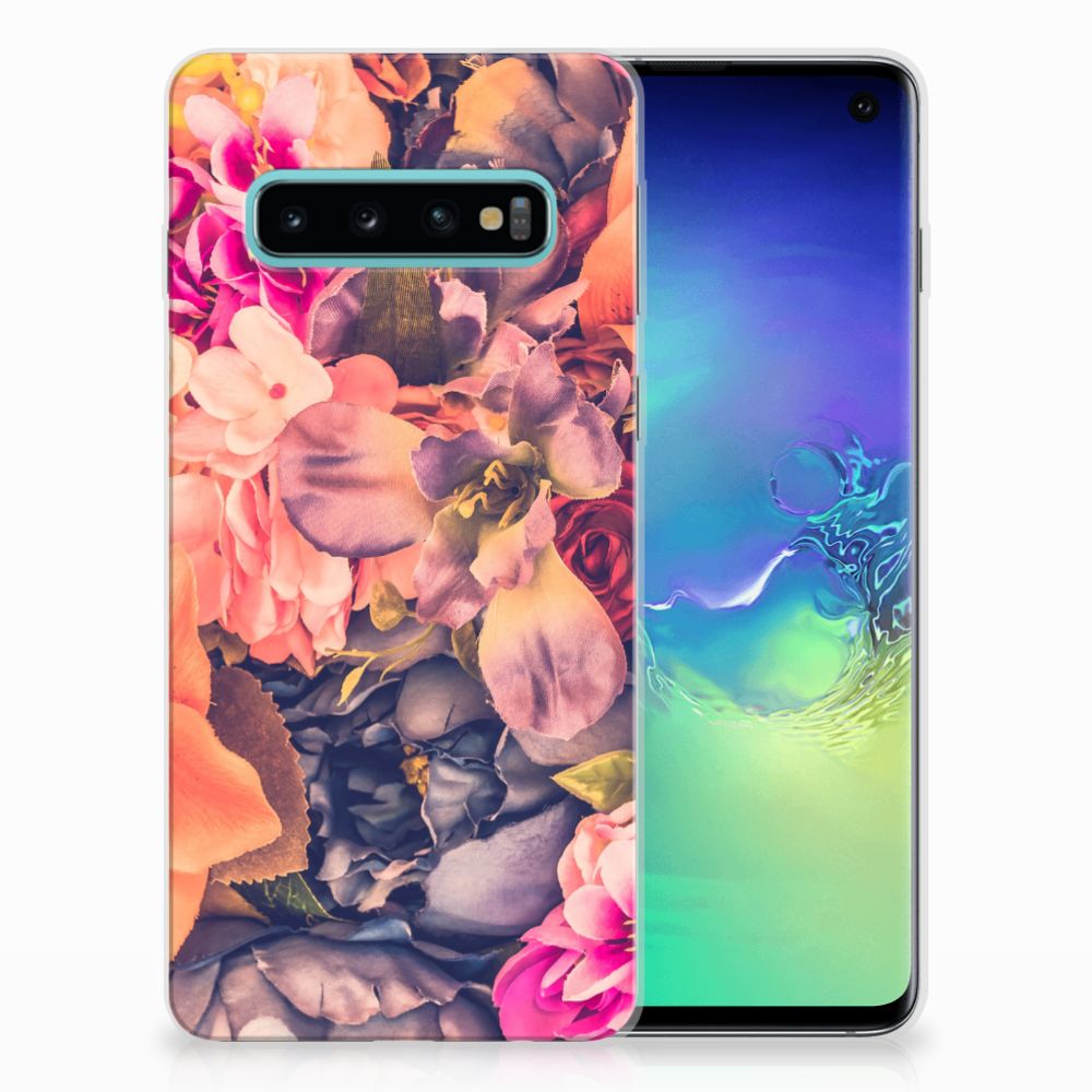 Samsung Galaxy S10 TPU Case Bosje Bloemen