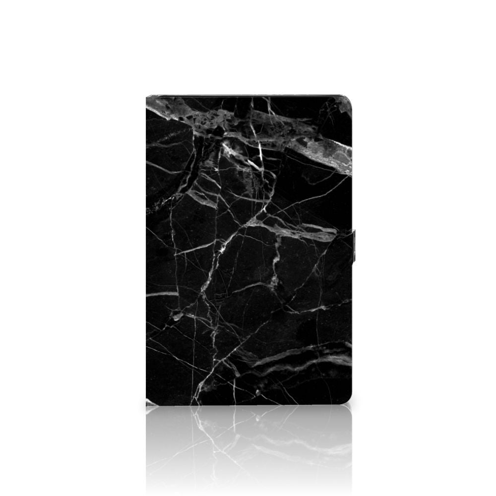 Samsung Galaxy Tab S7 FE | S7+ | S8+ Leuk Tablet hoesje Marmer Zwart - Origineel Cadeau Vader