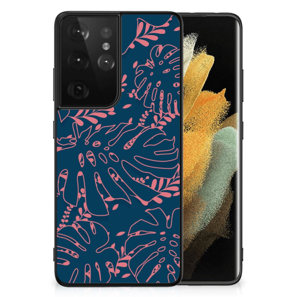 Samsung Galaxy S21 Ultra Bloemen Hoesje Palm Leaves B2C Telecom