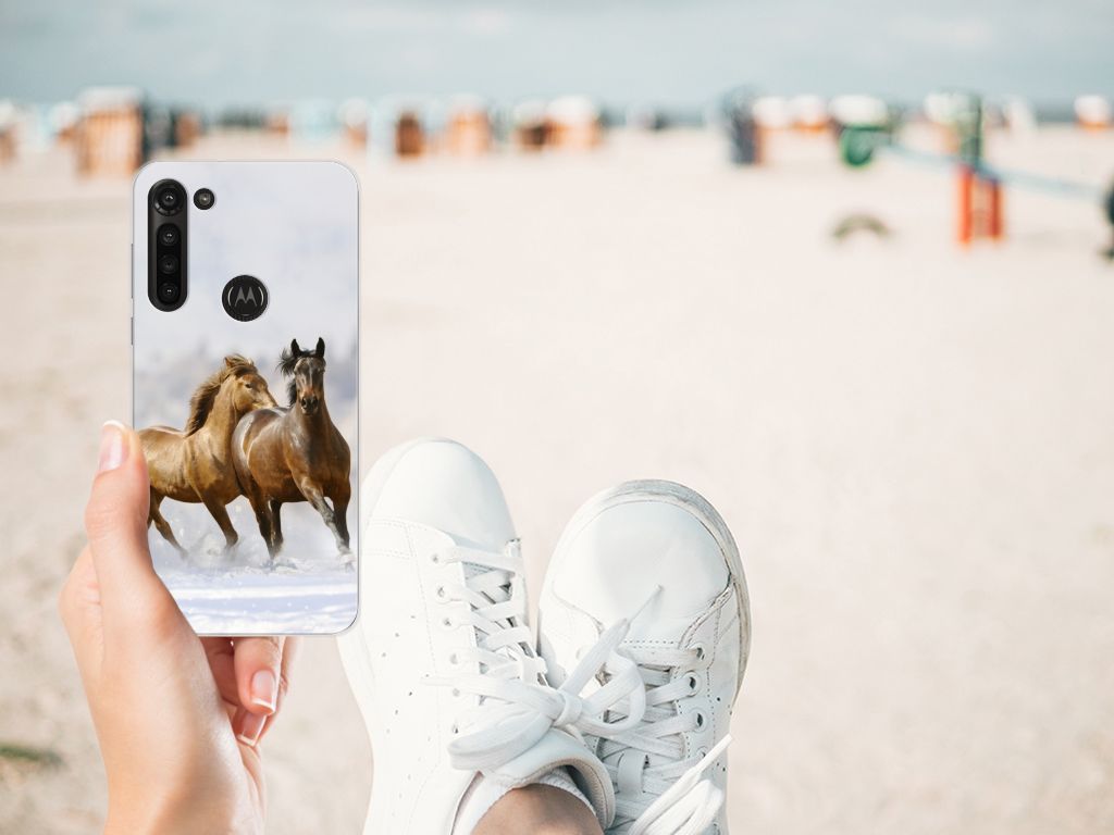 Motorola Moto G8 Power TPU Hoesje Paarden B2C Telecom