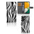 Samsung Galaxy A14 5G Telefoonhoesje met Pasjes Zebra met zebraprint design en ruimte voor 3 pasjes.