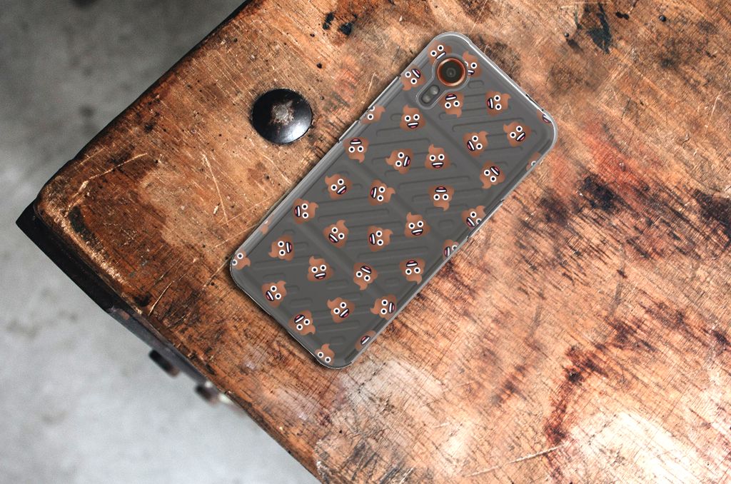 TPU bumper voor Samsung Galaxy Xcover 7 Poep Emojis