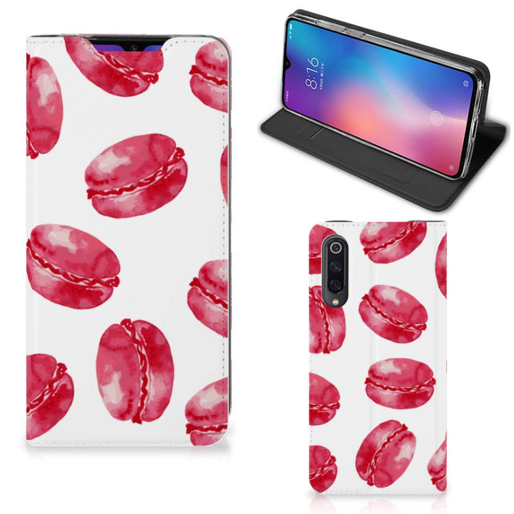 Xiaomi Mi 9 Flip Style Cover Pink Macarons