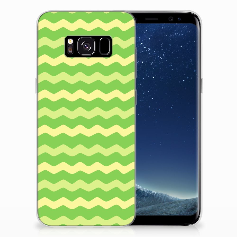 Samsung Galaxy S8 TPU bumper Waves Green