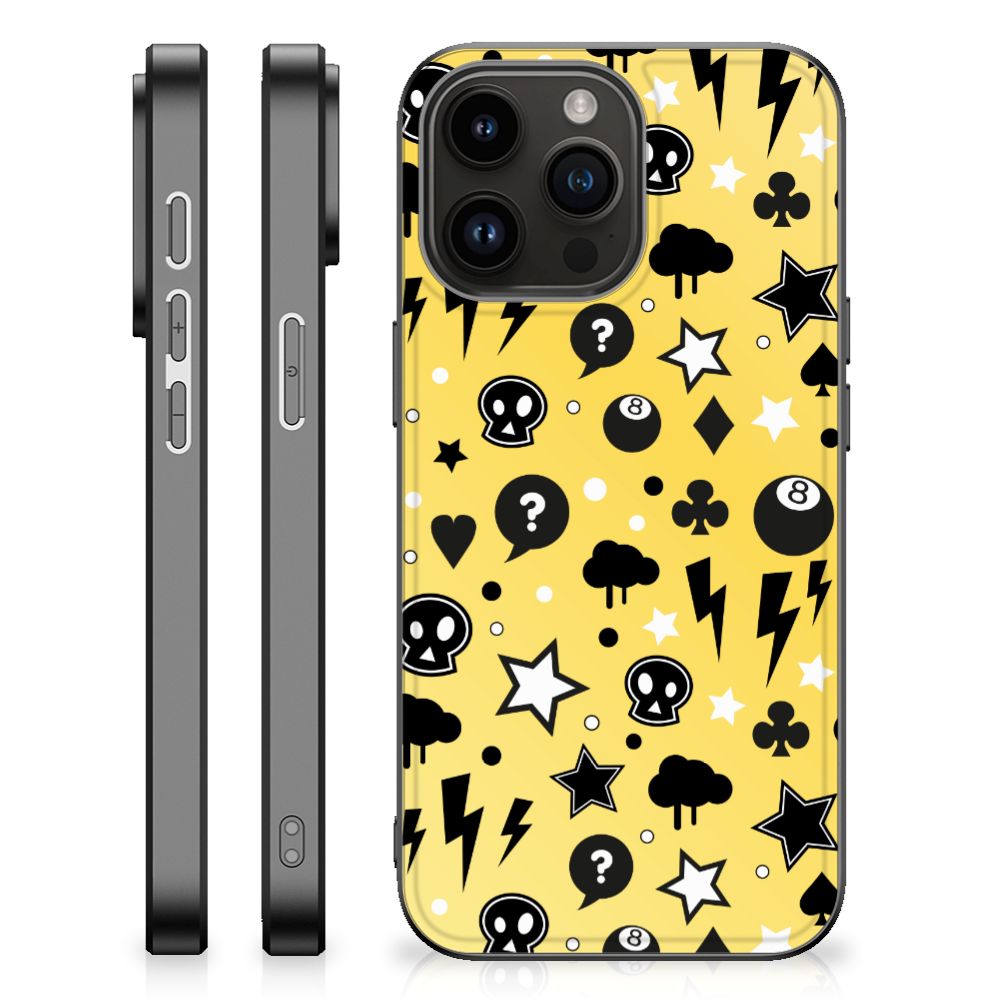 Telefoonhoesje iPhone 15 Pro Max Punk Geel