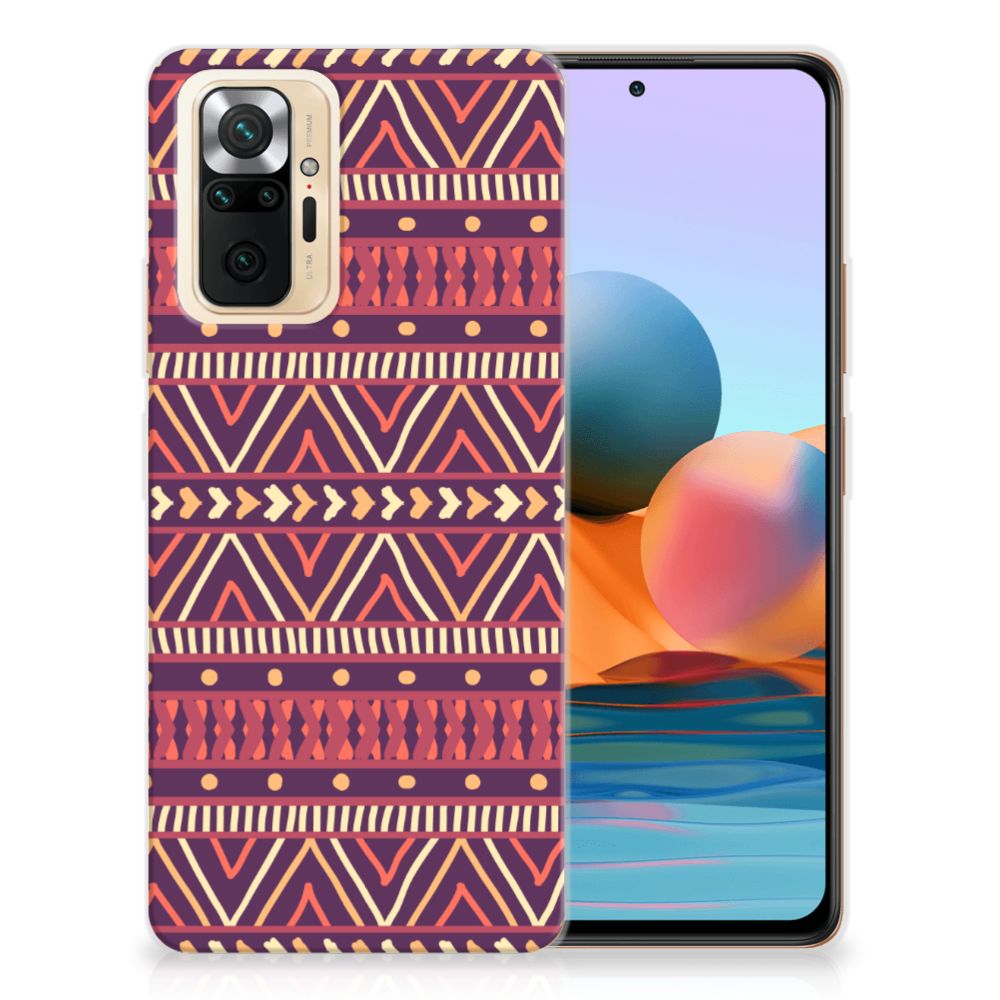 Xiaomi Redmi Note 10 Pro TPU bumper Aztec Paars B2C Telecom