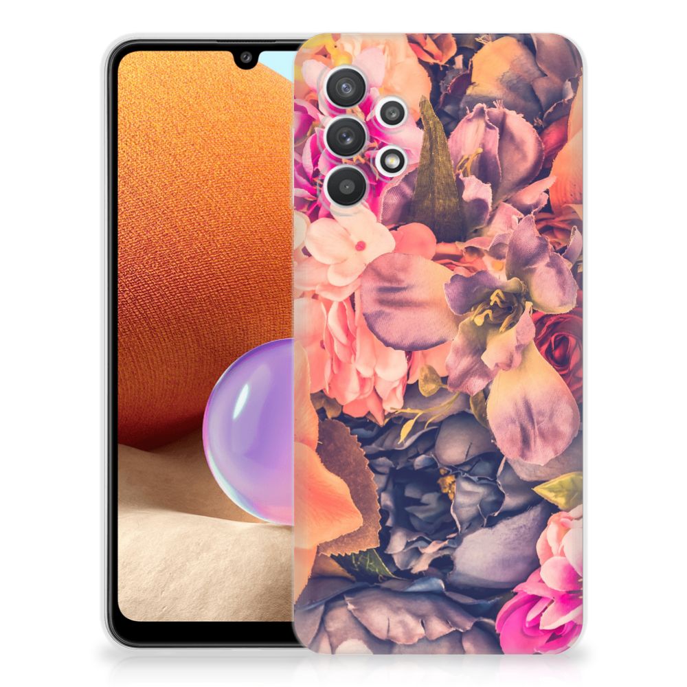 Samsung Galaxy A32 4G | A32 5G Enterprise Editie TPU Case Bosje Bloemen
