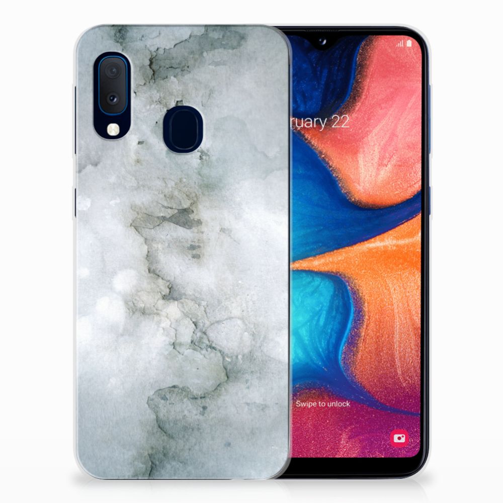 Hoesje maken Samsung Galaxy A20e Painting Grey