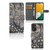 Samsung Galaxy A14 5G Telefoonhoesje met Pasjes Krokodillenprint in krokodillenpatroon met posities voor pasjes.