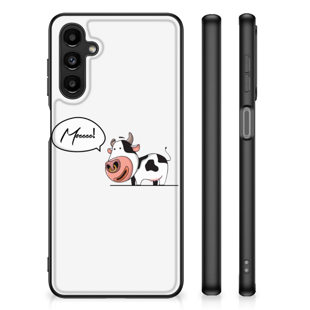 Samsung Galaxy A14 5G Hoesje Cow met schattige illustratie van een koe.