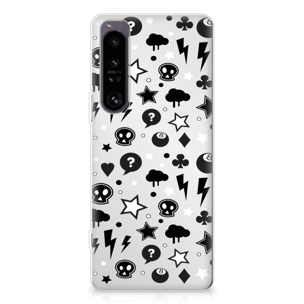 Silicone Back Case Sony Xperia 1 IV Silver Punk