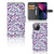 Apple iPhone 13 Telefoon Hoesje Feathers Color met uniek design en vakjes voor pasjes en briefgeld.