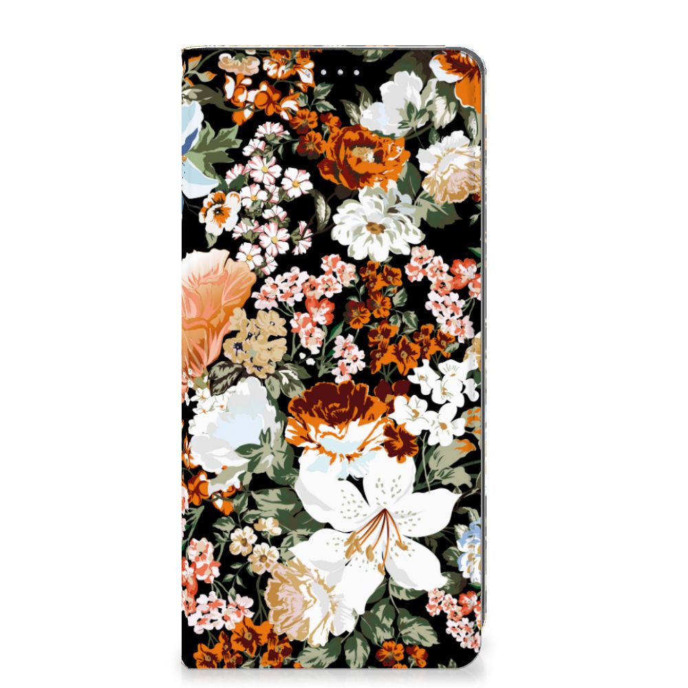 Smart Cover voor Xiaomi 12T | 12T Pro Dark Flowers - B2C Telecom