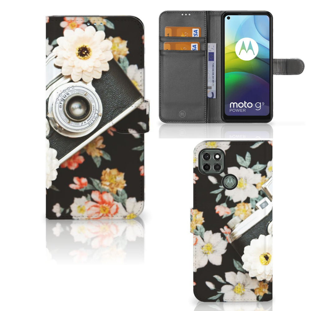 Motorola Moto G9 Power Telefoonhoesje met foto Vintage Camera