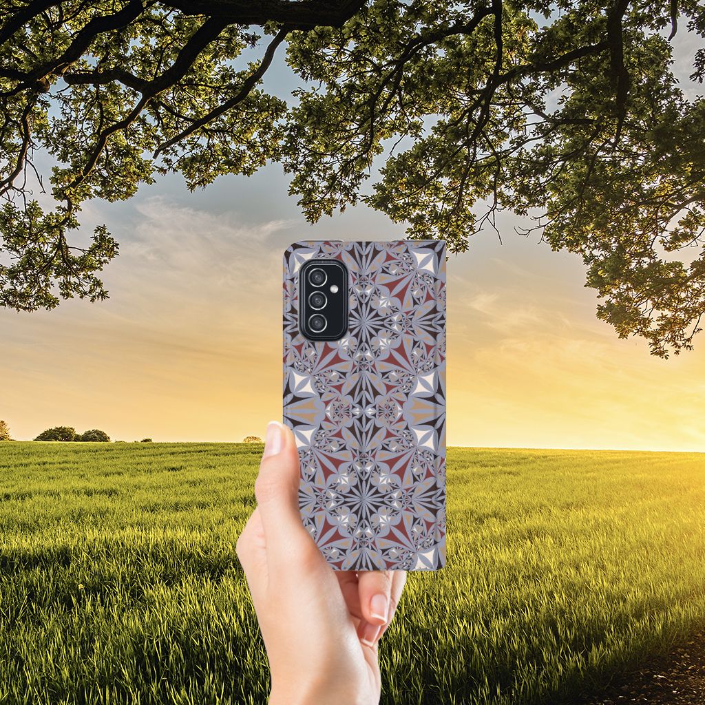 Samsung Galaxy M52 Standcase Flower Tiles - B2C Telecom