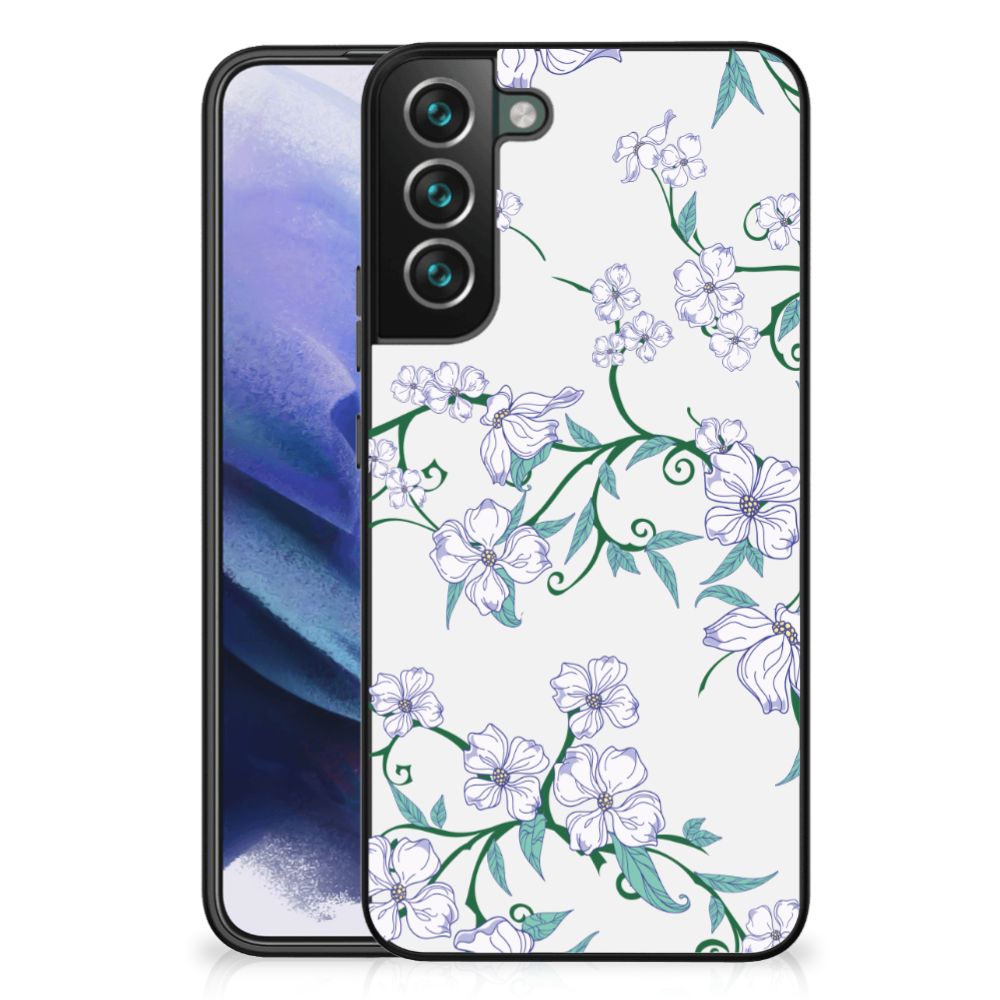 Samsung Galaxy S22 Plus Uniek Bloemen Hoesje Blossom White