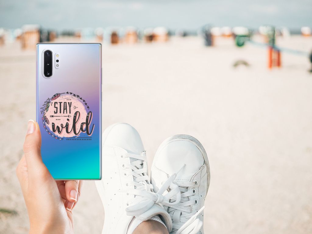 Samsung Galaxy Note 10 Plus Telefoonhoesje met Naam Boho Stay Wild