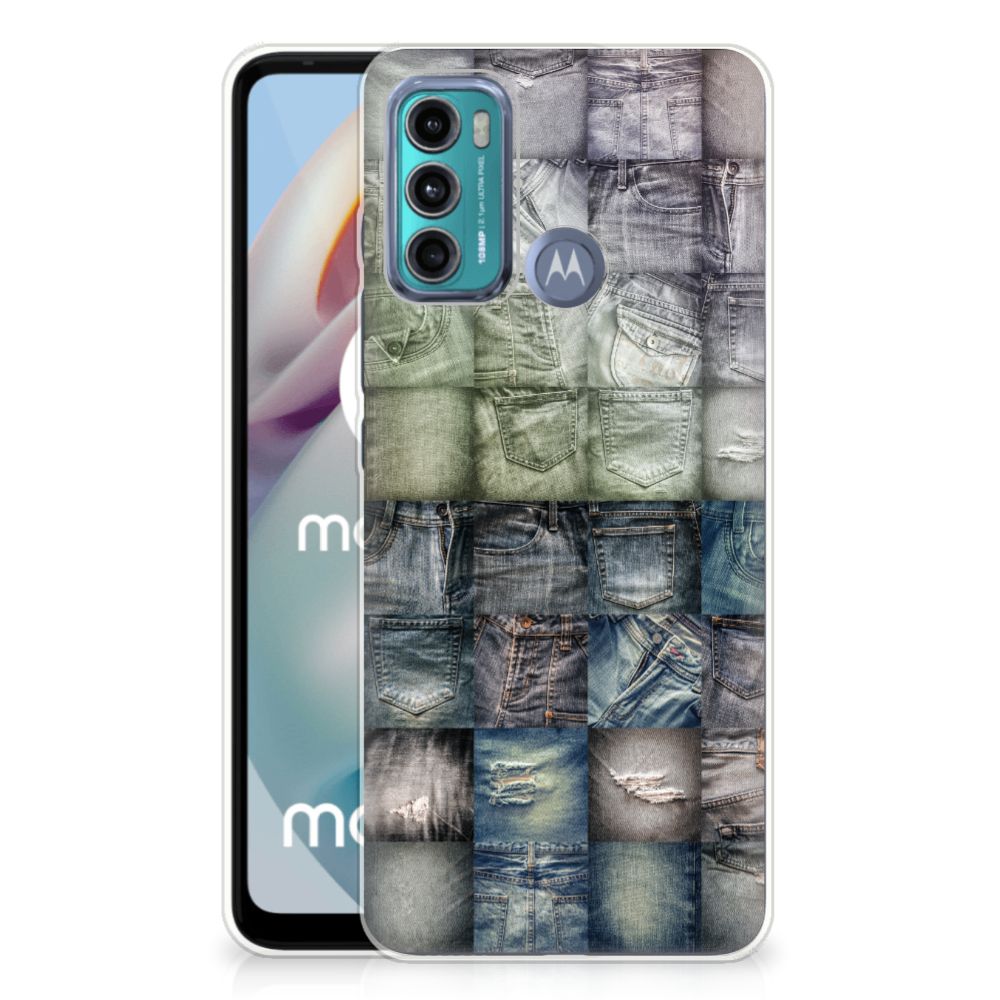 Silicone Back Cover Motorola Moto G60 Spijkerbroeken B2C Telecom