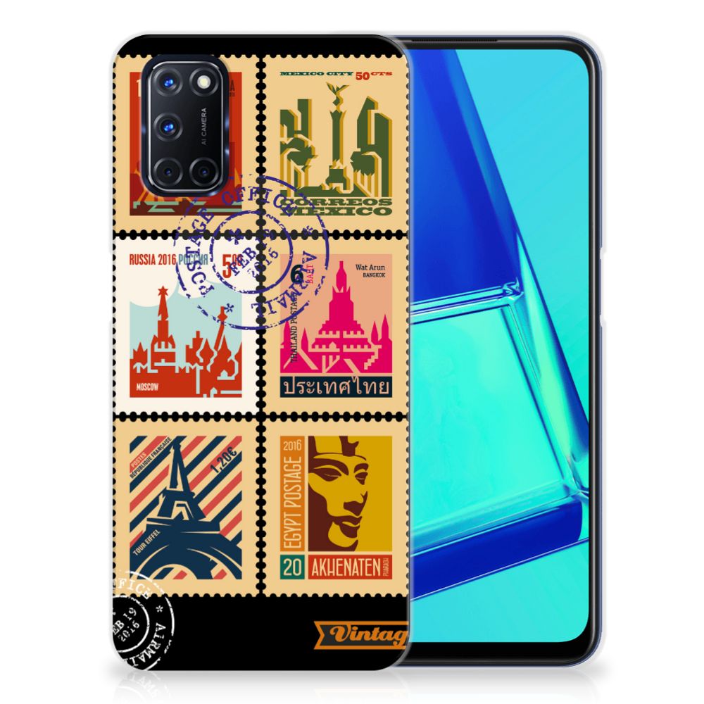OPPO A52 | A72 Siliconen Back Cover Postzegels B2C Telecom