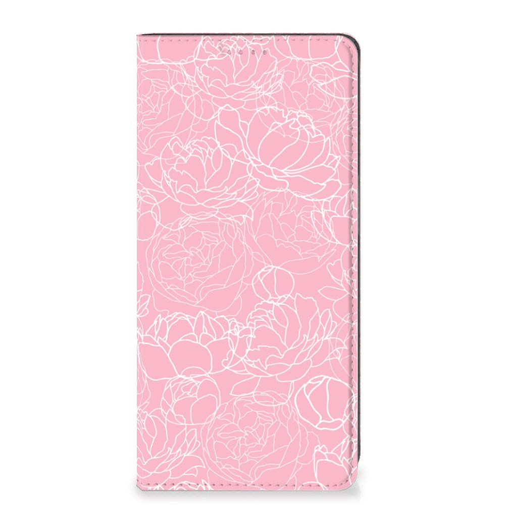 OPPO A54 5G | A74 5G | A93 5G Smart Cover White Flowers - B2C Telecom