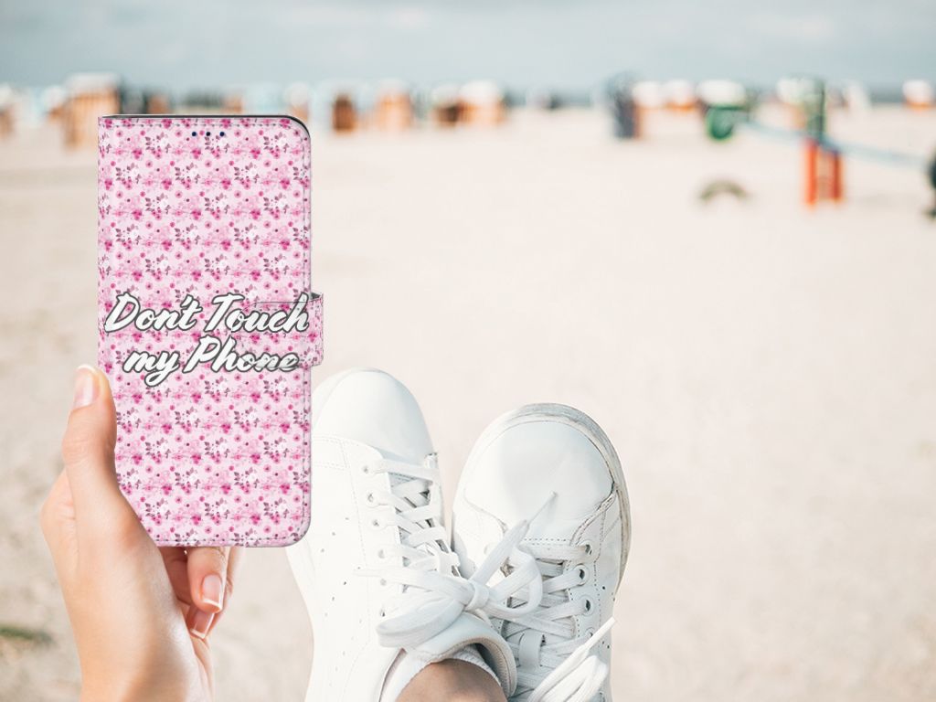 Xiaomi Poco X4 Pro 5G Portemonnee Hoesje Flowers Pink DTMP