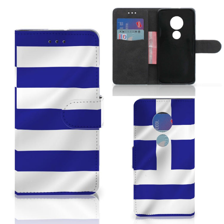 Motorola Moto G7 Play Bookstyle Case Griekenland