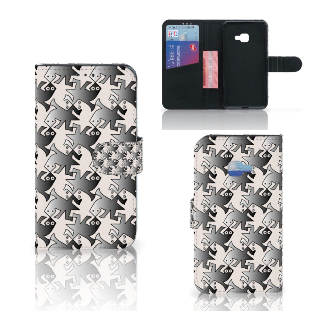 Samsung Galaxy Xcover 4 | Xcover 4s Telefoonhoesje met Pasjes Salamander Grey