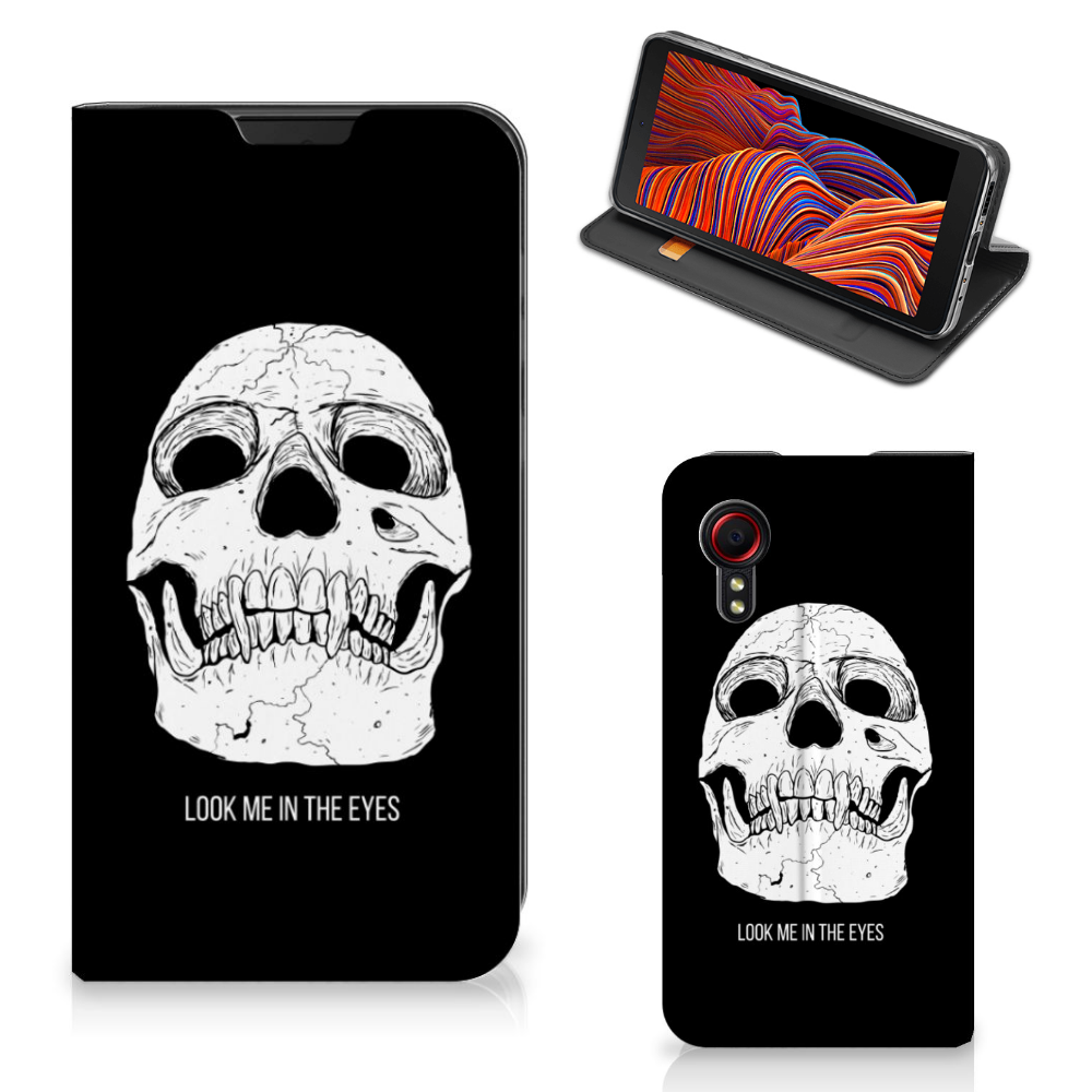Mobiel BookCase Samsung Galaxy Xcover 5 Skull Eyes - B2C Telecom