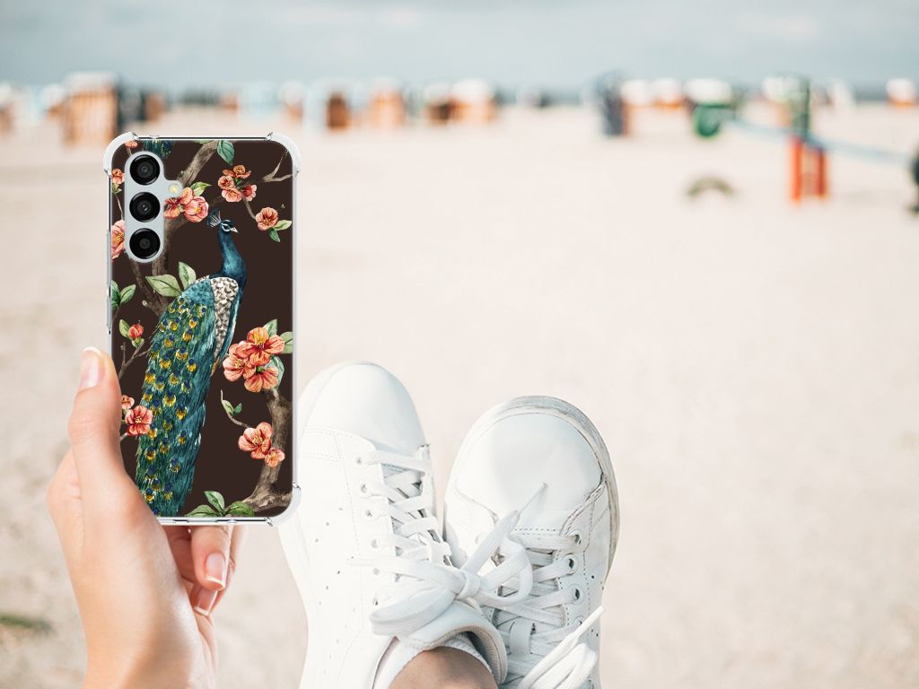 Samsung Galaxy A54 Case Anti-shock Pauw met Bloemen B2C Telecom