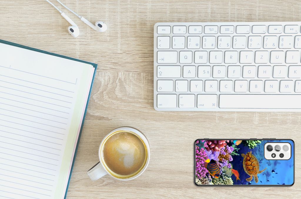 Samsung Galaxy A52 | A52s (5G/4G) Dierenprint Telefoonhoesje Vissen B2C Telecom