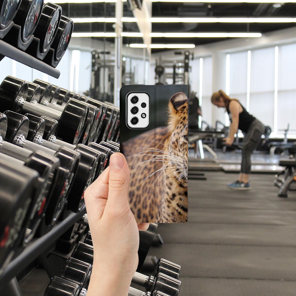 Samsung Galaxy A73 Hoesje maken Luipaard - B2C Telecom