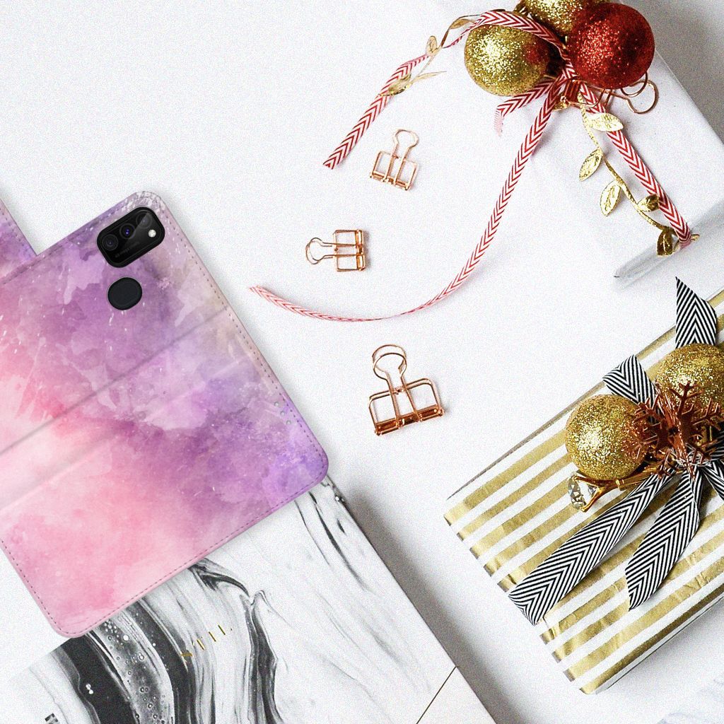 Hoesje Samsung Galaxy M21 | M30s Pink Purple Paint